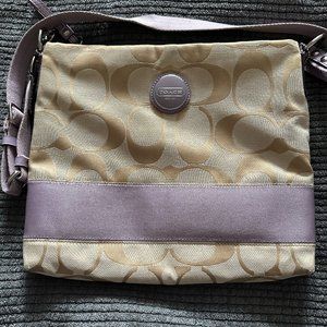 Signature Purple detail Coach Purse